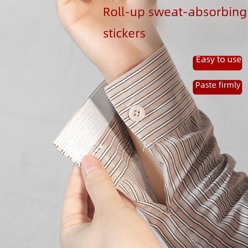Sweat-absorbing disposable collar stickers for white shirts - anti-dirt and sweat protection.