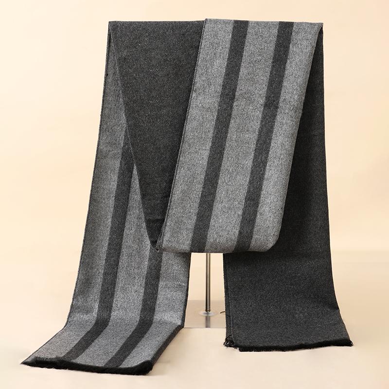 RUNMEIFA  Classic Autumn & Winter Warm Plaid Man Scarf Cashmere Wool Panama Soft Striped Long Scarf High Quality 40 Colors