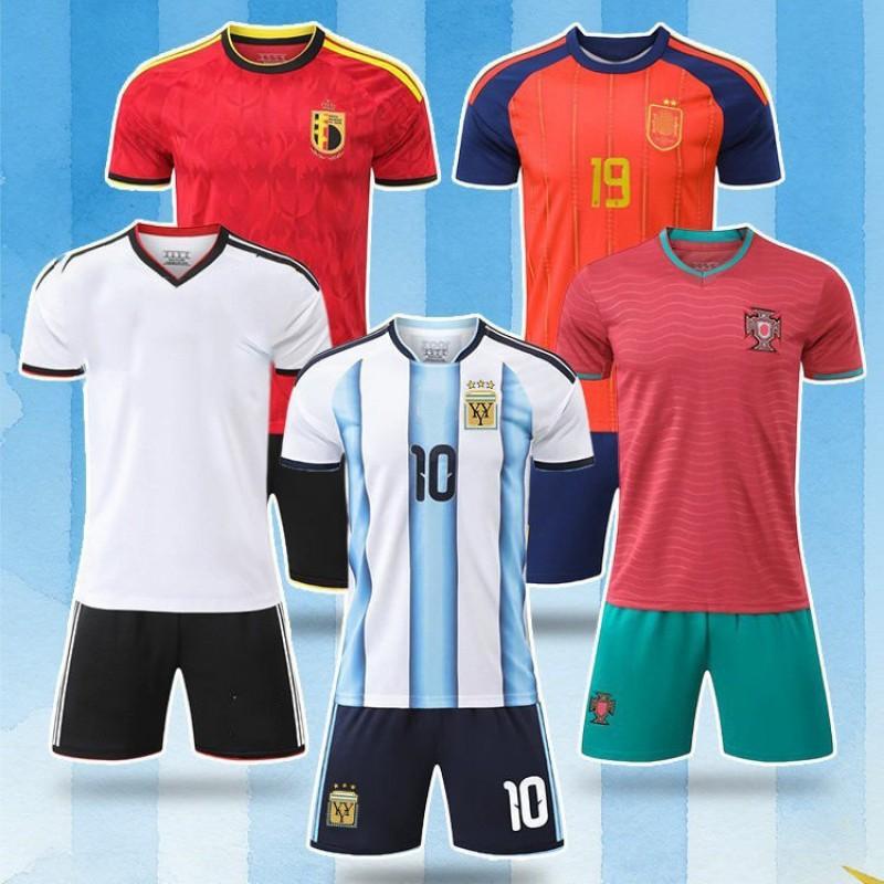 Kids Adult Football Jersey Set - Portugal National Team Home Away 10 7 Soccer Uniforms Training Match