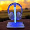Multifunctional Wireless Charger Earphone Holder Colorful Atmosphere Light