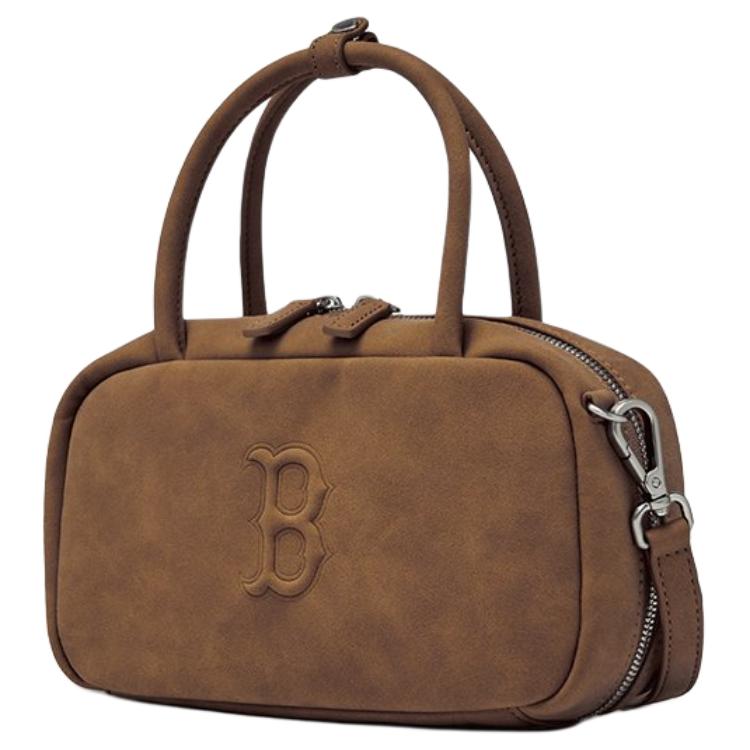 MLB Boston Red Sox Adjustable Detachable Shoulder Strap Crossbody Handbag Women handbags Dark-Brown 3ACRSD16N-43BRS