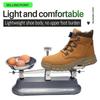 Men's Safety Shoes Rotating Button Men's Boots Anti-smash Anti-puncture Working Shoes with Protection Breathable Work Shoes