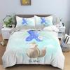 3D Cartoon Duvet Cover Lovely Animal Bedding Set Polyester Cute Bear Panda Elephant Quilt Cover Twin For Toddler Kids Child Room