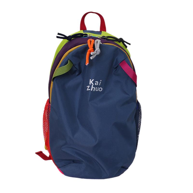 Schoolbag Contrasting Color Splicing Backpack Women's 1011 New Lightweight Waterproof Travel Backpack Student Leisure Cycling Sports Bag