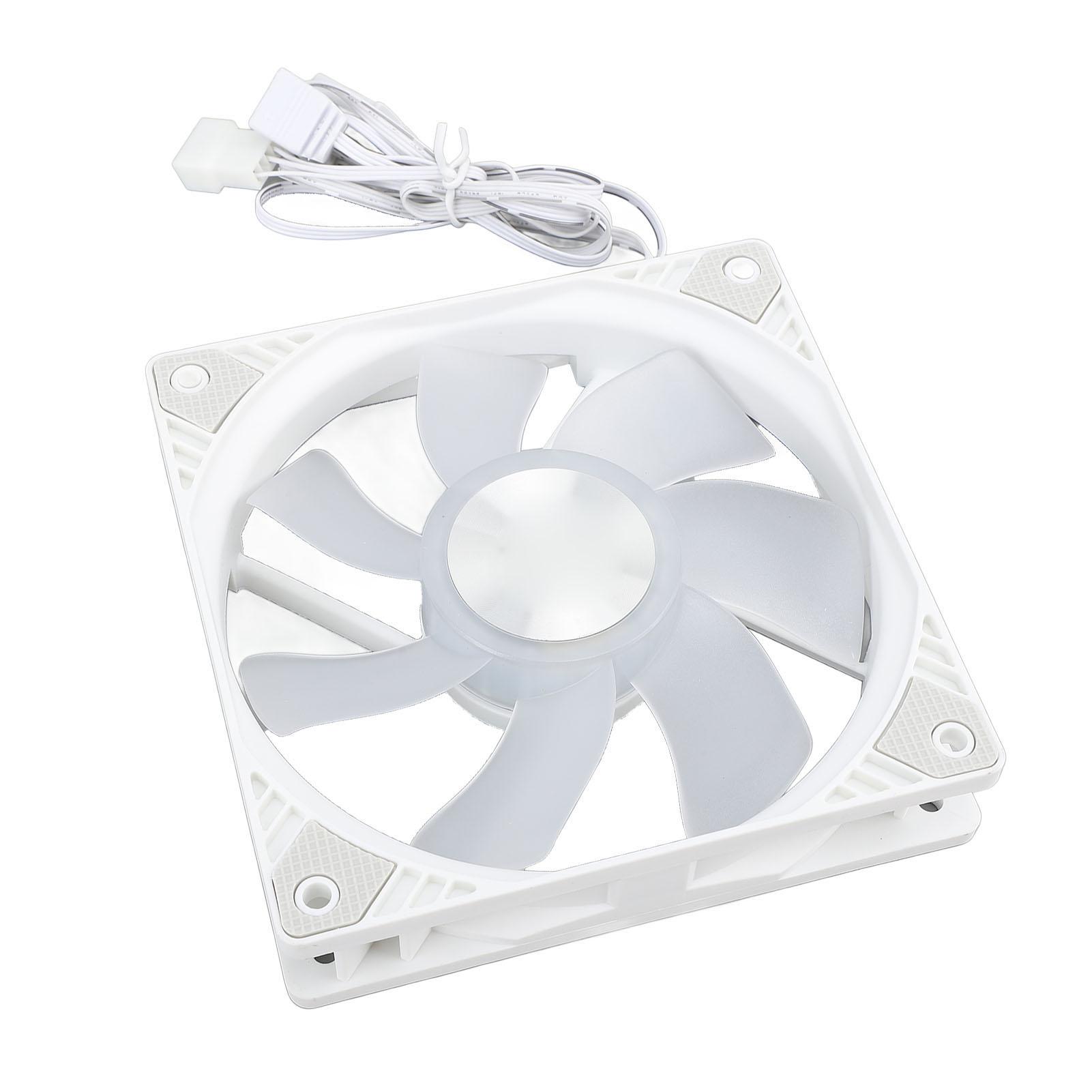 

Гидравлический корпусной вентилятор 120 мм с ШИМ и интеллектуальным контролем температуры, 5 В, 1500 об/мин, ARGB, кулер для корпуса белый