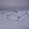Gray Frame Metal Anti-Blue Light Reading Glasses Men Full Frame Prescription Eyeglasses Male Reading Glasses +125+175