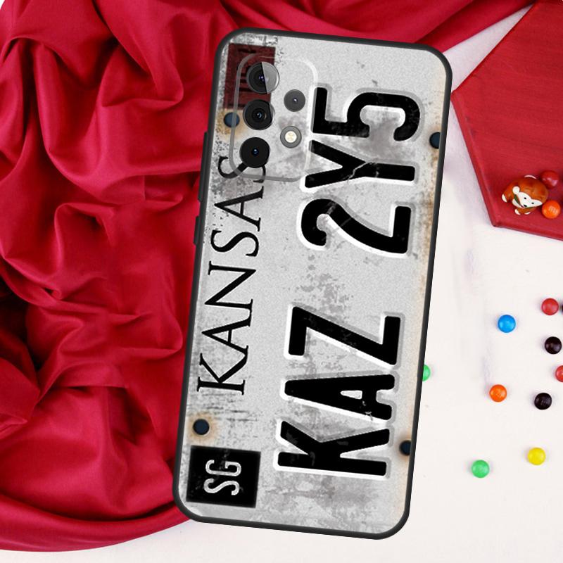 License Plate Number For Samsung Galaxy A15 A55 A53 A33 A35 A22 A32 A52 A54 A34 A14 A56 A36 A26 A16 A05 A06 Case