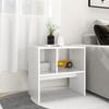 Side Table White 50 x 30 x 50 cm Engineered Wood