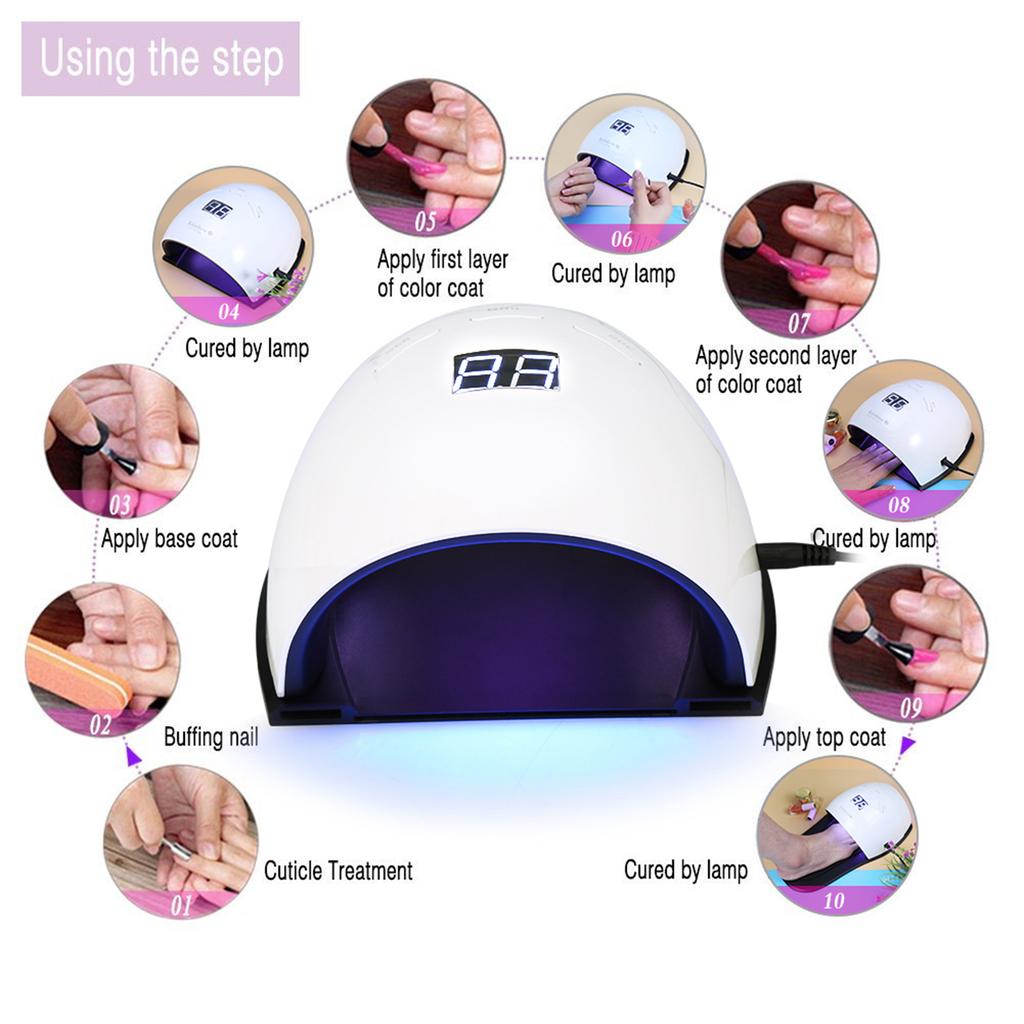 UVLED Nail Lamp Nail Dryer for Nail Gel Polish Curing Smart Sensor Manicure Pedicure Tool