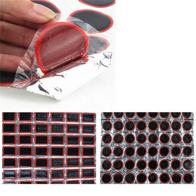 Neues 48-teiliges Reifen-Kit – Gummi-Reifenflicken für Schläuche, runde und quadratische Pads, tragbares Fahrradwerkzeug-Zubehör