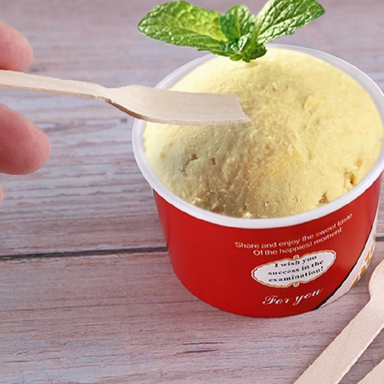 100 Pcs Wooden Utensils Disposable Cutlery for Outdoor Activities Gatherings