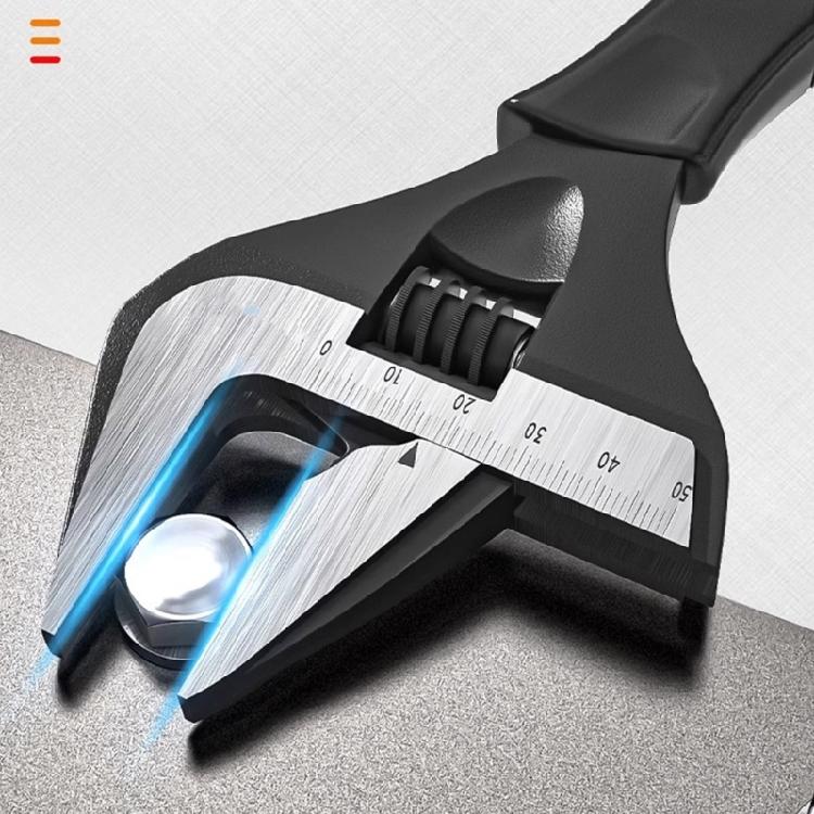 Wide Mouth Adjustable Wrench Wide Jaw, Comfortable Handle for Plumbing Projects