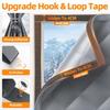 Window Insulation Kits for Winter Thermal Insulated Window Cover Insulated Curtain for Winter Window Blankets in Bedroom