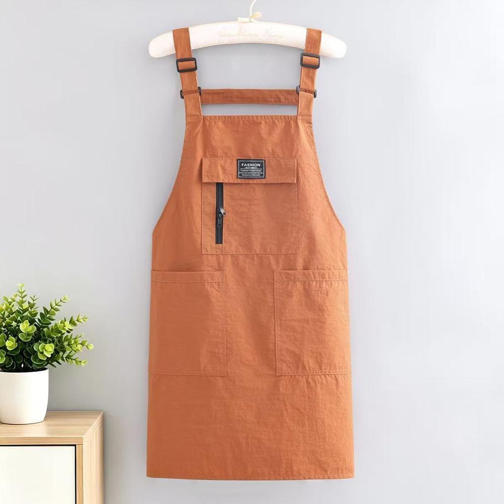

Adjustable Chef Apron Waterproof Cooking Baking Bibs Portable Kitchen Apron for Home Kitchen помаранчевий