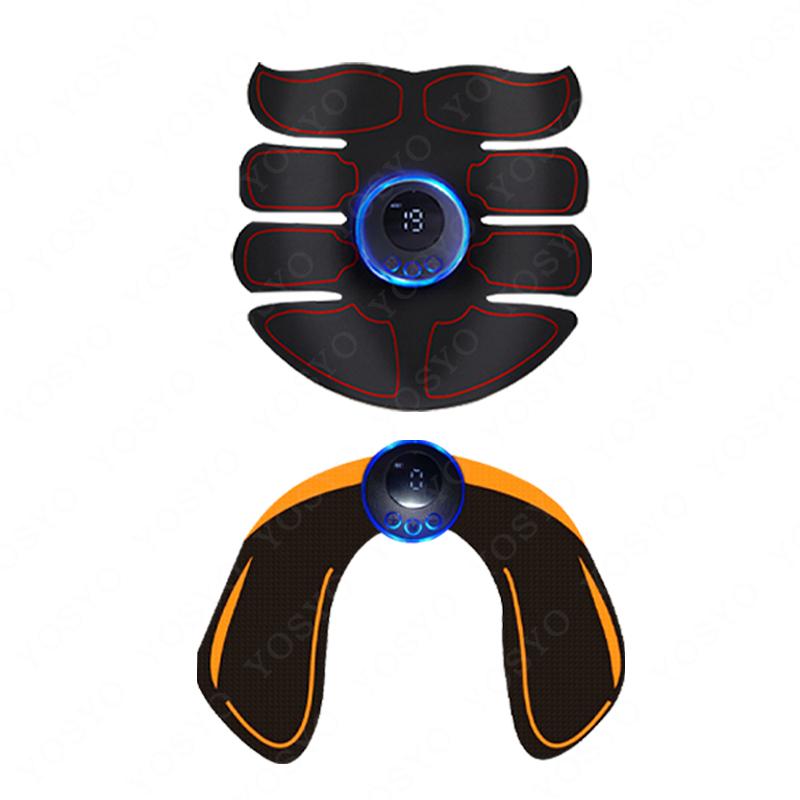 Unbound Muscle Massage Intelligent Fitness Usb Charge Abdominal Hip Joint Trainer Electric Patch Replace Gel