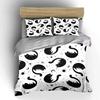 Cosmic Cat Themed Set Design  Kid'S And Adults' Bedroom Decor, Exquisite Three-Piece Bedding Set Gift
