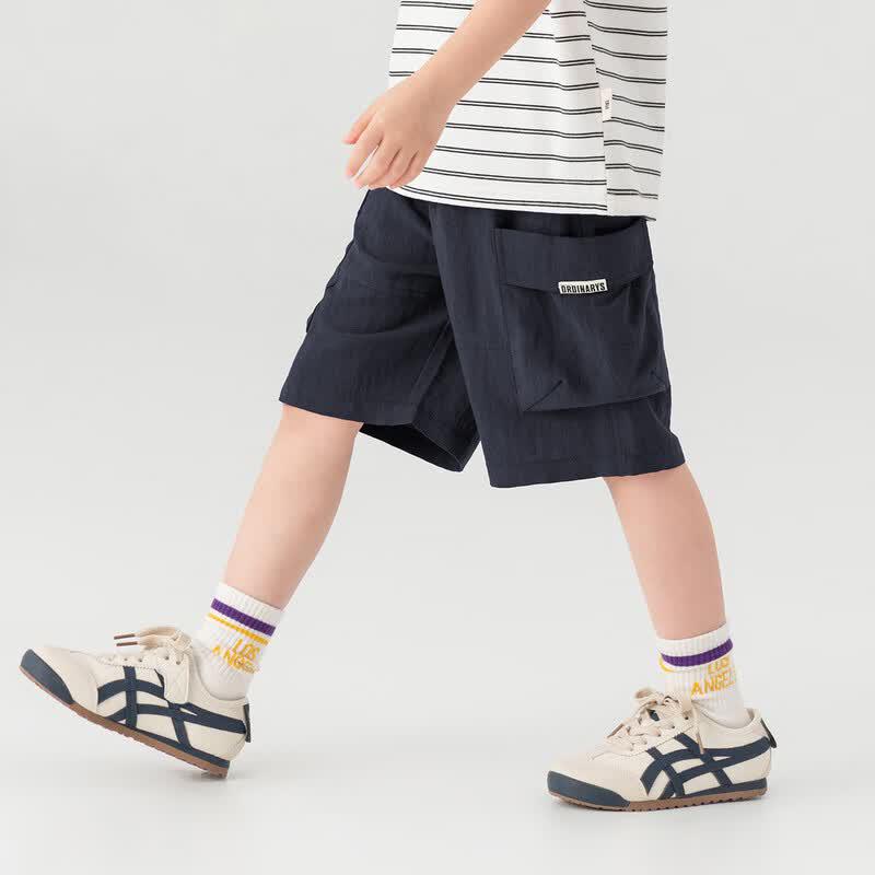 Boys' Tencel Linen Cargo Shorts