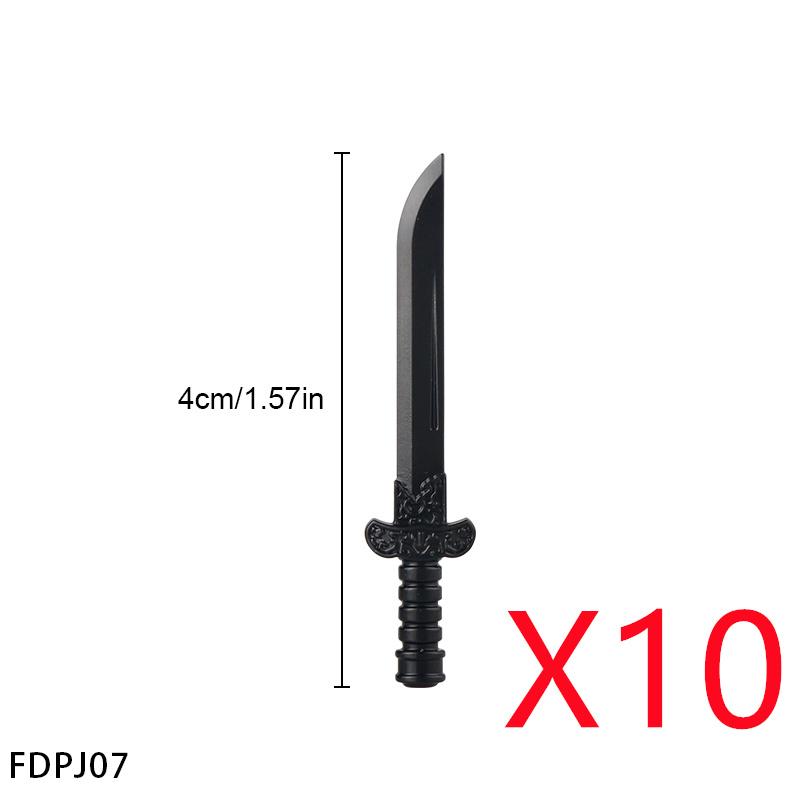 MOC Середньовічна зброя Будівельний блок Фігурка Солдат Аксесуари Лук Стріла Спис Арбалет Капелюх Сокира Пір'я Міні-цегла Подарунок Іграшка Зроби сам