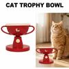 Cartoon Cat Trophy Bowl Ceramics Cat Food Water Bowl Pet Water Feeder Container  Pet Supplies