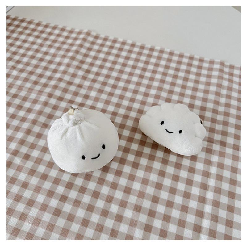 Dumpling Key Chain Pendant,Creative Cute Little Doll,Plush Toy Bag Hanging Ornament,Ordinary Key Tool