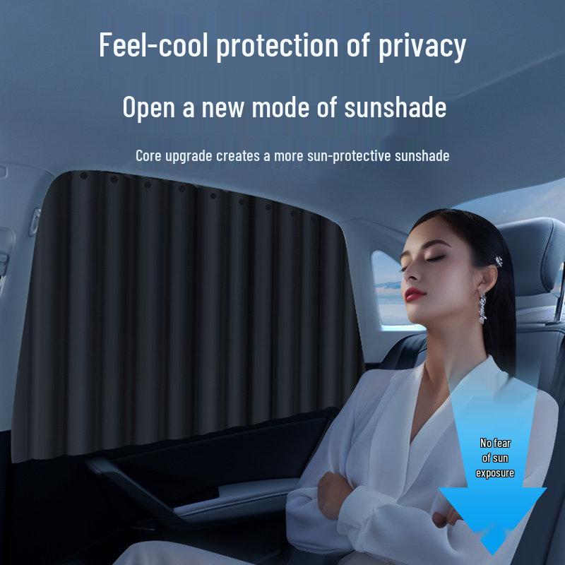 Children's Sunshade Car Window Curtains - Rear Seat Privacy & Sun Protection for Sedans