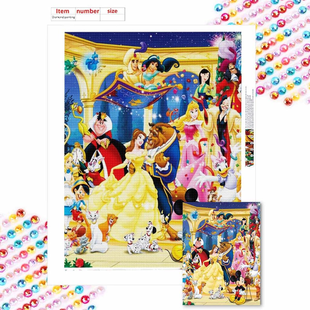5D Diy Diamond Painting The Happy Princess Is Dancing Full Drill Rhinestones Mosaic Embroidery Handmade Products Home Decor Gift
