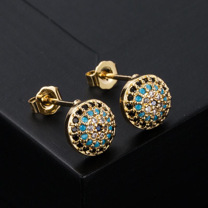 Women's Hoop Earring Bohemian O Shaped Creative Rice Beads Exaggerated Accessories Earrings