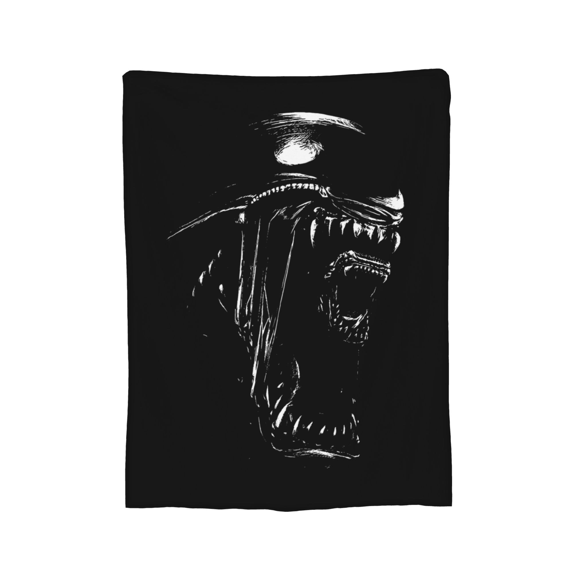 

Alien Movie Xenomorph Blankets Flannel Autumn/Winter Portable Super Soft Throw Blankets for Sofa Office Rug Piece 75x90cm