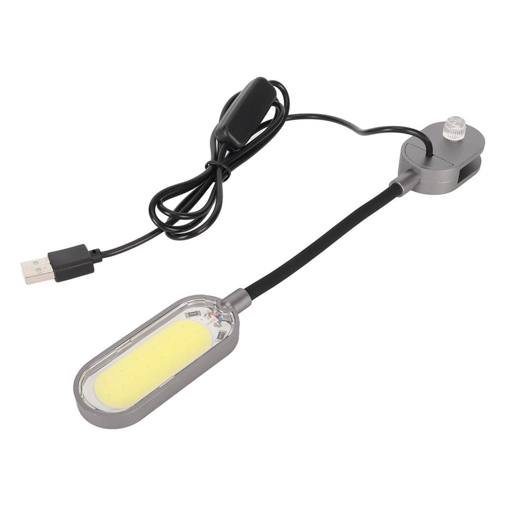 Clip On Aquarium Light Full Spectrum 360 Degree Rotation 3W USB Fish Tank Lamp for Freshwater Tank
