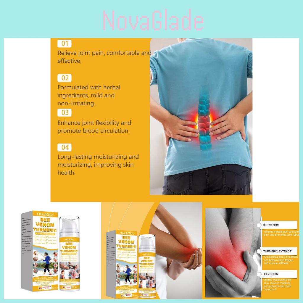 Houkea Bee Venom Joint Care Gel For Knees And Feet With Soothing Comfort Formula