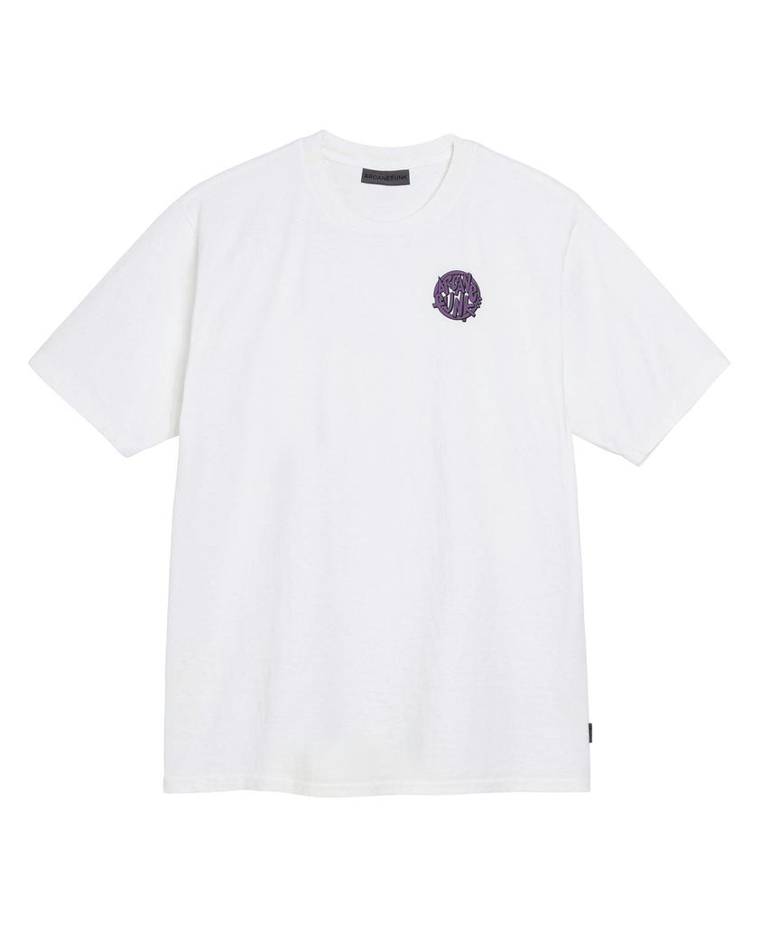 ARCANE FUNK Circle Logo White Tee