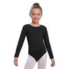 Nude Kinder Mädchen Fleece Langarm Trikot Einfarbig Body Gymnastik Ballett Tanz Training Kostüm