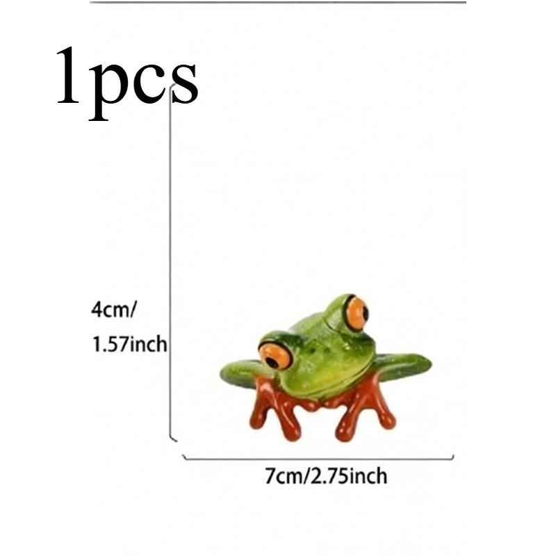 1/2pcs Frog Ornaments, Desktop Decorative Ornaments Frog Crafts Home Decoration Ornaments Suitable for Home Decoration