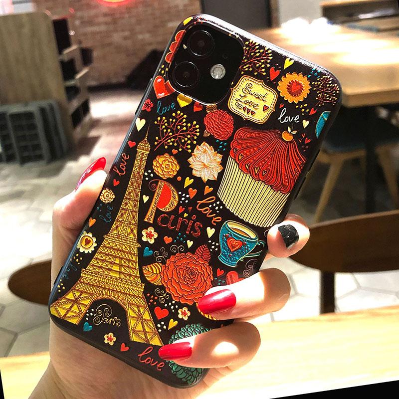 3D Relief Phone Case For Tecno Camon 19 Camon19 Pro Neo Case Floral Silicon Cover For Tecno Camon 19 Neo Case 2022 Fundas Coque