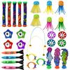 Cross-Border Diving Toy Set for Kids: Shark, Gem, and Fish Rings for Pool Fun