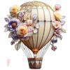 24TE Vibrant Acrylic Hot Air Balloon Decoration Hanging Kids Room Garden Party Supply