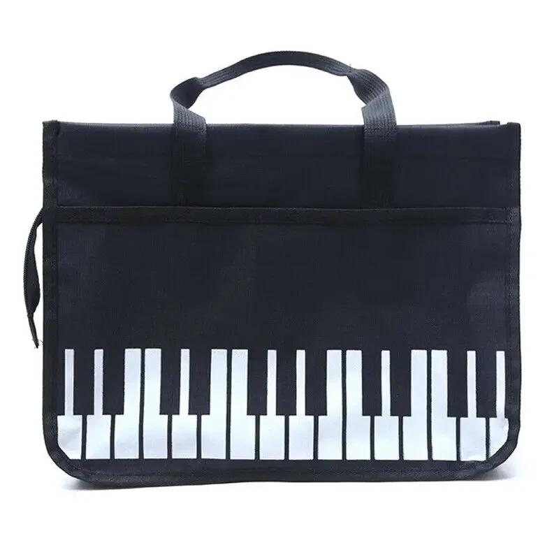 

Portable Piano Sheet Music Bag Musical Handbag Large High Quality Piano Music Score Keyboard Patter Appliance Shoulder Bag чёрный