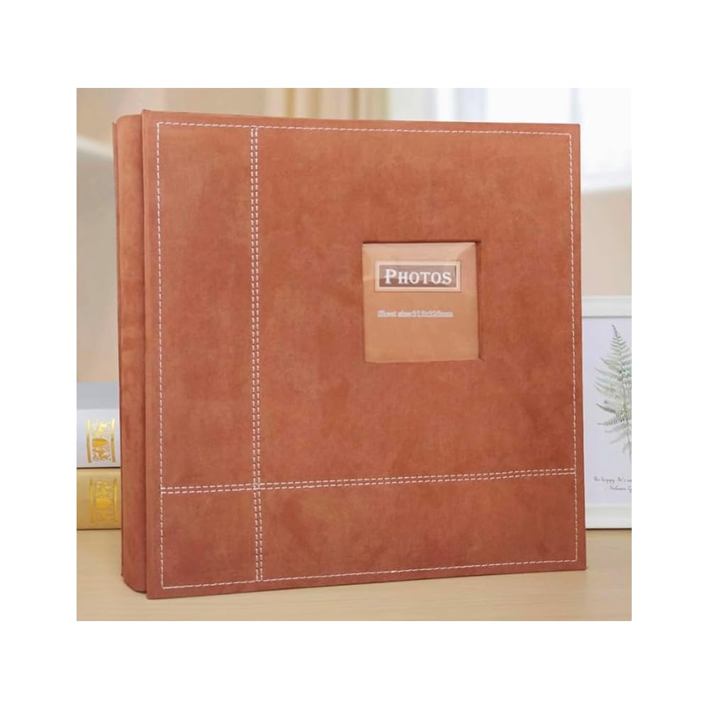 Photo Album, Large Capacity, Adhesive Type, Holds 480 L-size Photos, 80 Pages, Square Shape, Large Size, Adhesive Attachment, Fits 2L, A4, A5, Group P