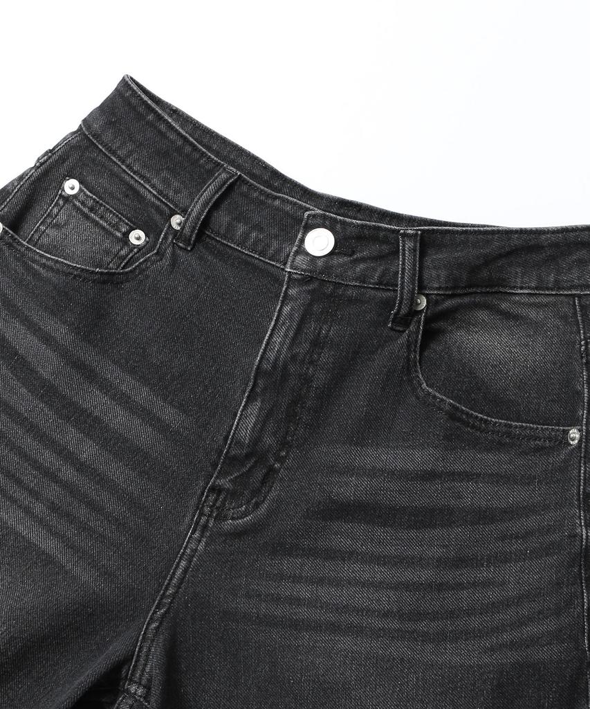 UCLA Women'S Basic Brush Balloon Fit Denim Pants [Dk-Grey] (Uc9Dp51)