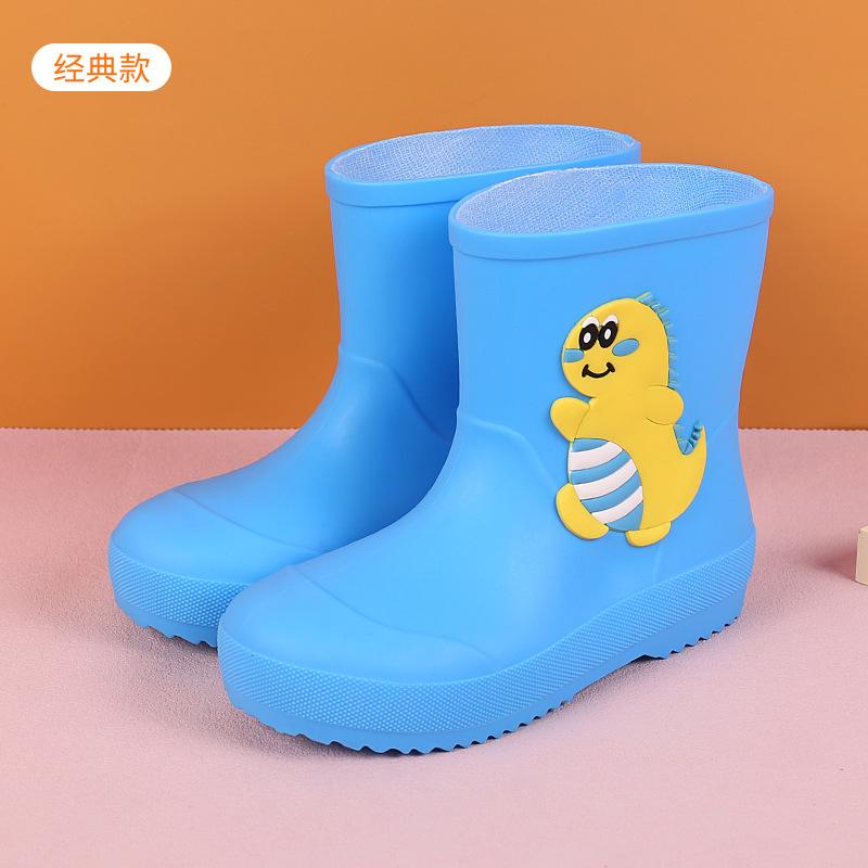 Girls' And Boys' Zippered Rain Boots For Summer Children - Waterproof PVC Anti-Slip Soles Rain Boots
