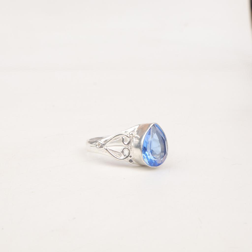 Natural Tanzanite Gemstone 925 Sterling Silver Jewelry Handmade Beautiful Ring RR-46-17