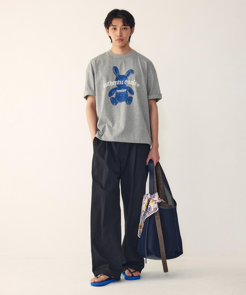 STUDIO TOMBOY [Men] Single-Pleat Wide Chino Pants_Black 9156231214