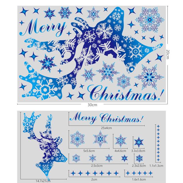 

DIY Portable Window Decal Christmas Theme Snowflake Window Sticker