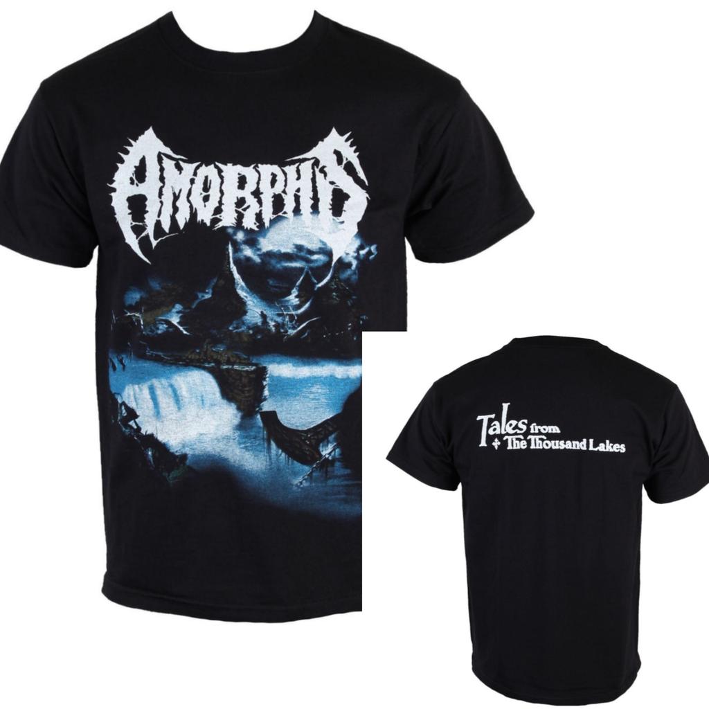 Summer Amorphis Graphic Cotton Band Tshirt Unisex Summer Short Sleeve Fashion Brand Tee Luxury Casual Vintage Tees