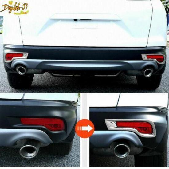 For Honda CR-V 2017- Chrome Tail Rear Bumper Reflector Fog lamp Cover Trim