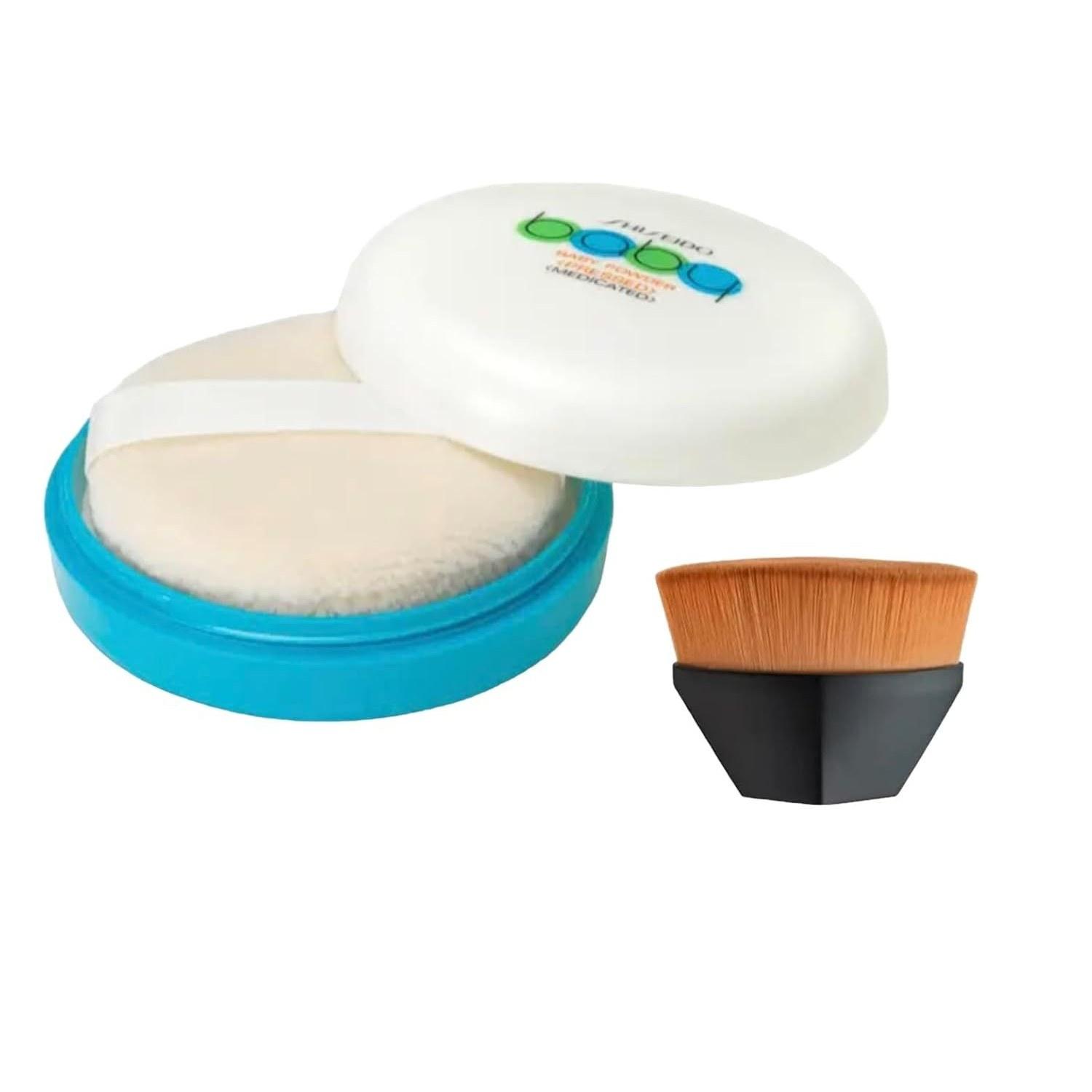 Shiseido Baby Powder (Pressed) (Quasi-drug) 50g12 pieces 1 dozen bulk purchase includes brush body face puff babypowder