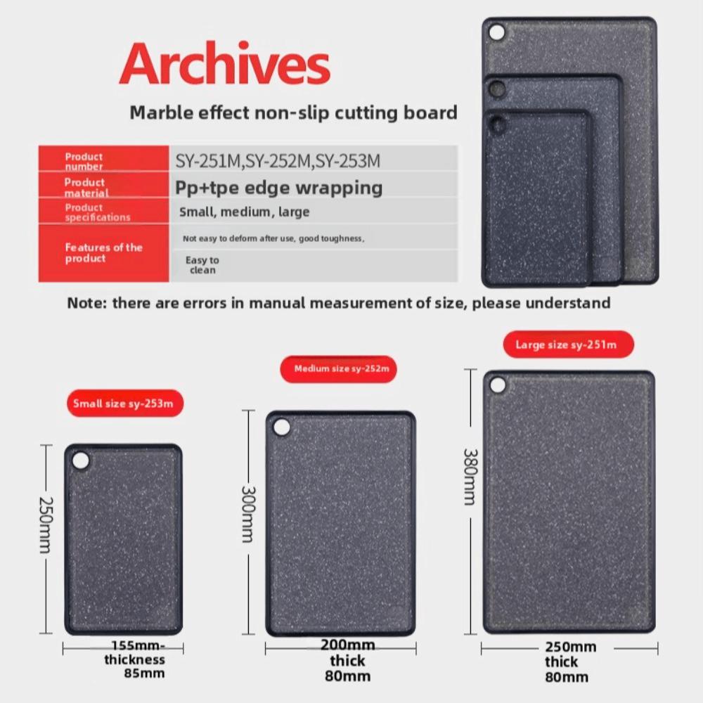 Antypoślizgowa Deska do Krojenia Owoców i Warzyw Antybakteryjna Deska do Krojenia Mięsa Plastikowa Deska do Siekania