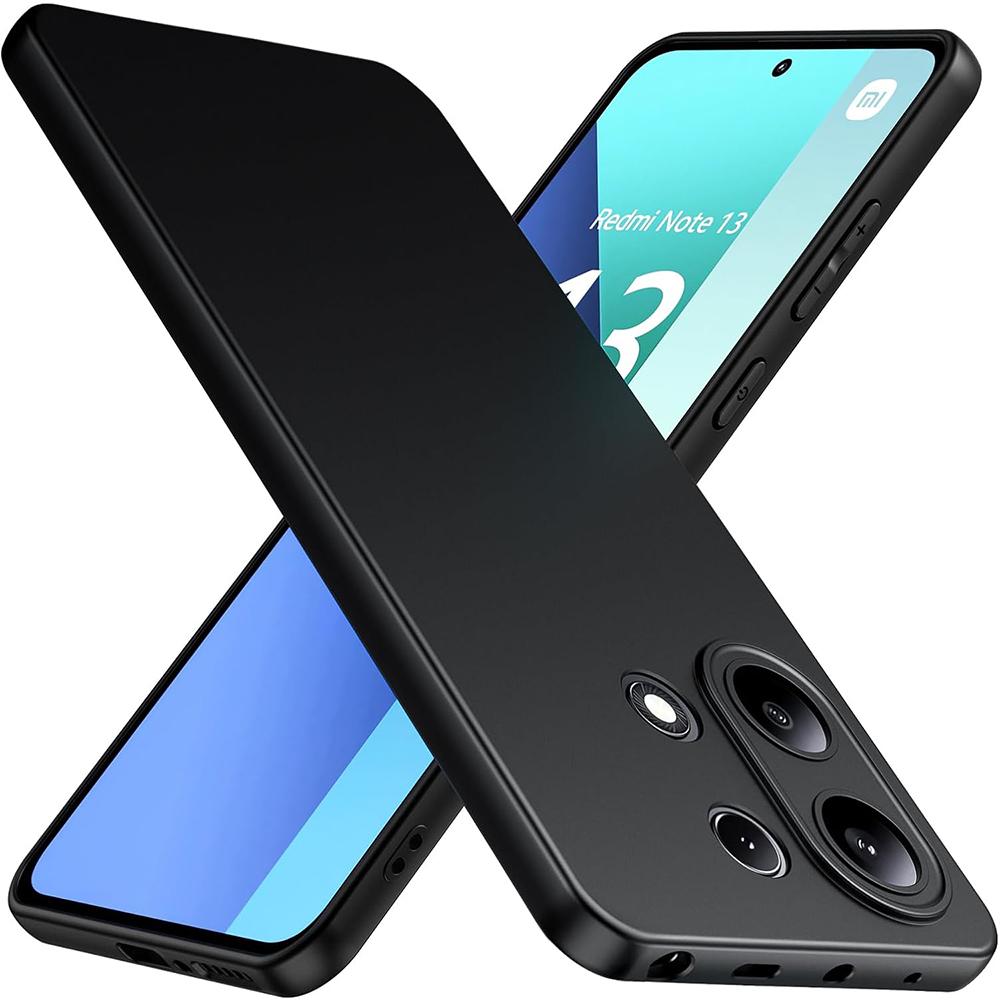 

Розкішний матовий силіконовий м який чохол для Xiaomi Redmi Note 13 12 11 11S Pro Plus Pro+ 13C 12C 10C 5G 4G Ультратонкий м який чохол-накладка NOTE 13 PRO 5G чорний