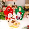 Christmas Gift Bags with Handles Santa Reindeer Snowman Holiday Tote Bag Thick Non-Woven Handbag Party Favor Bags for Kids Holiday Events