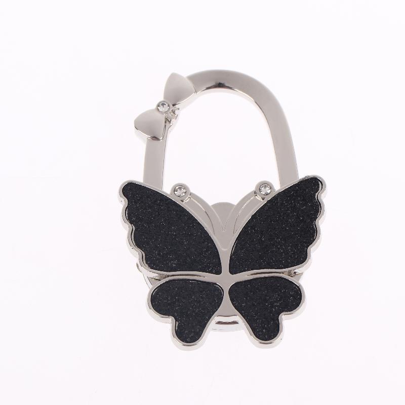 Portable Foldable Fashion Butterfly Purse Bag Table Hook Holder For Student Handbag Hanger For Home Decoration Desk Hook